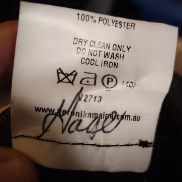 Veronika Maine Womens Wool Blend Grey Trouser 16 - Picture 7 of 7